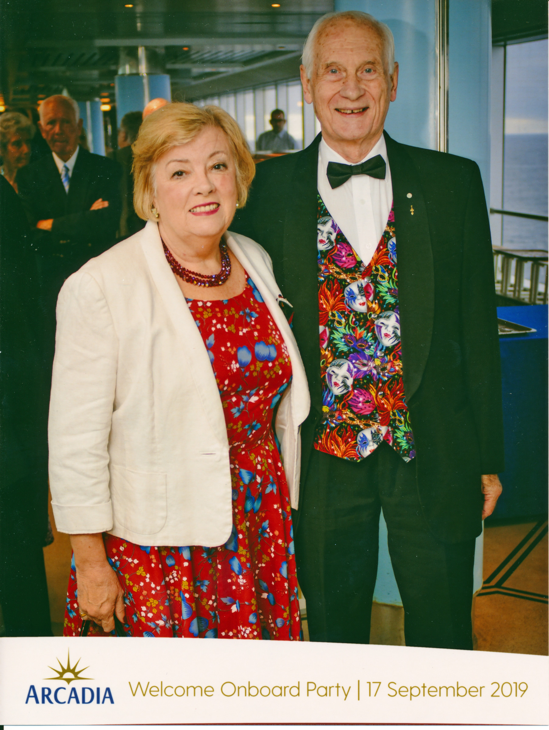 Michael on his 80th Birthday Cruise